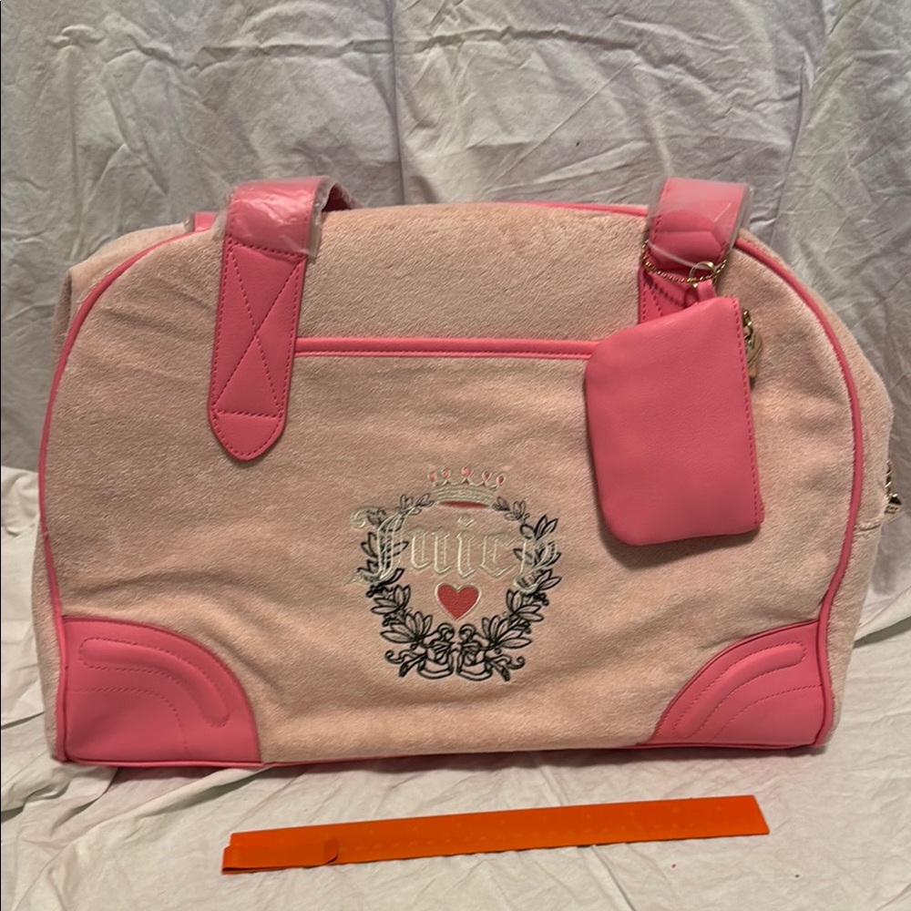 Juicy Couture Pink Travel Bag with Structured Silhouette